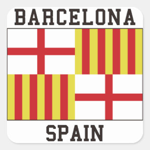 Sticker Carré Barcelone Espagne