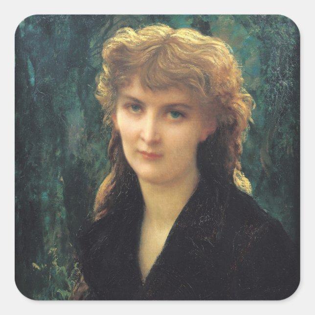 Sticker Carré Baronnesse Eleonore d'Uckermann 1884 (Devant)