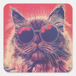 Sticker Carré Baroque Baid : L'Himalaya anxieux