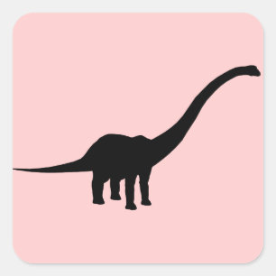 Sticker Carré Barosaurus Dino Dinosaur