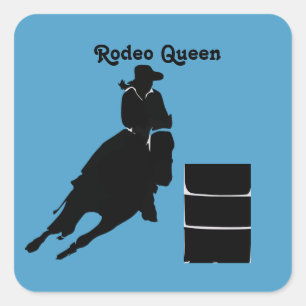 Sticker Carré Barrel Racer