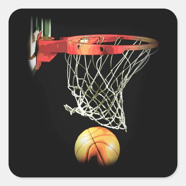Sticker Carré Basket (Devant)
