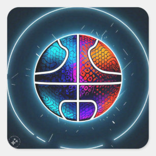 Sticker Carré Basket