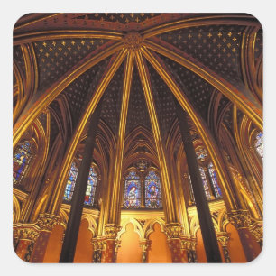 Sticker Carré Basse chapelle de La Sainte-Chapelle, Paris,