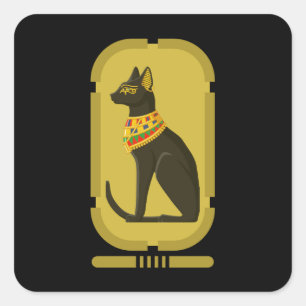 Sticker Carré Bastet
