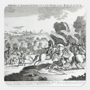 Sticker Carré Bataille de Minden, 1er août 1759