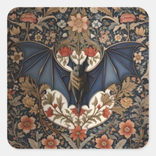 Sticker Carré Bateau volant - Moderne William Morris Floral