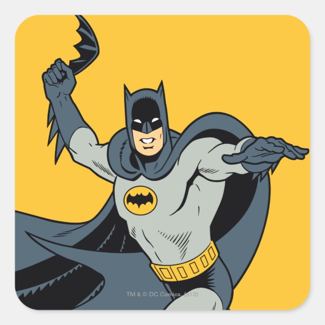 Sticker Carré Batman Batarang (Devant)
