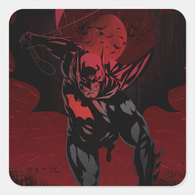 Sticker Carré Batman Crimson Leap (Devant)