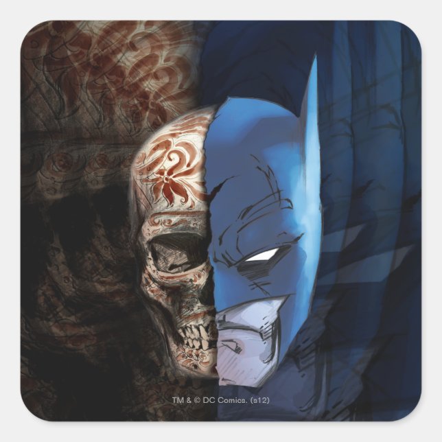 Sticker Carré Batman de los Muertos (Devant)