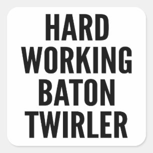 Sticker Carré Batterie de travail dur Twirler