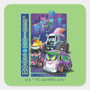 Sticker Carré Batwheel™ - Légion de Zoom