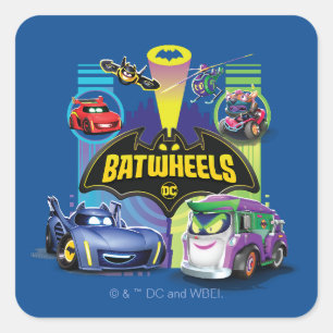 Sticker Carré Batwheel™ Vs Légion de Zoom