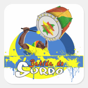 Sticker Carré BBaC Stuff Surdo Special K Samba Batucada Brasil