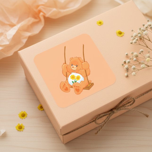 Sticker Carré Bear (Créateur téléchargé)