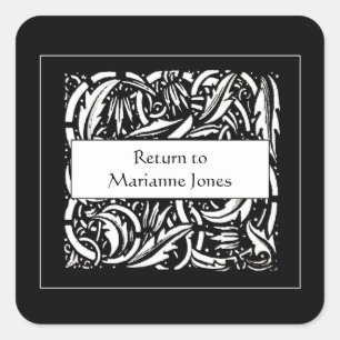 Sticker Carré Beardsley Acanthus Leaf plaque