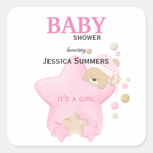 Sticker Carré Bébé Bébé Bébé Bébé Bébé Douche Carré S