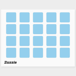 Sticker Carré Bébé bleu (couleur solide)