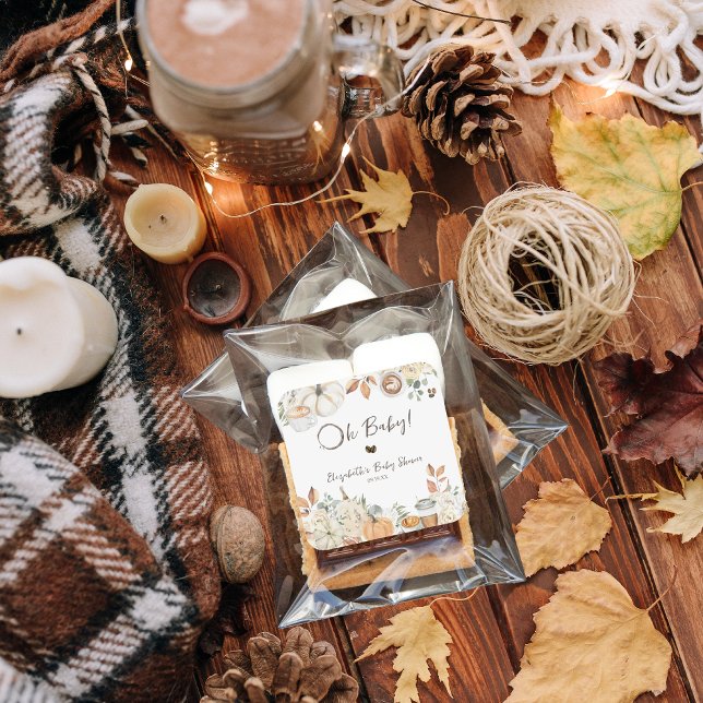 Sticker Carré Bébé est en train de brasser | Baby shower Café d' (Créateur téléchargé)