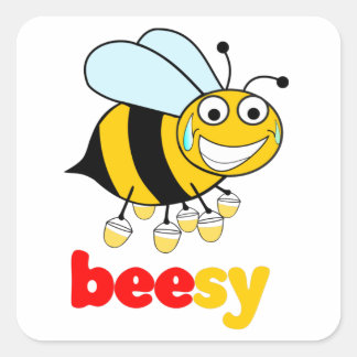 Sticker Carré BEESY Bee très occupée