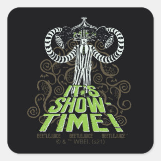 Sticker Carré Beetlejus | C'est l'heure du spectacle !