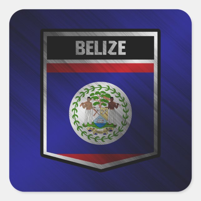 Sticker Carré Belize (Devant)