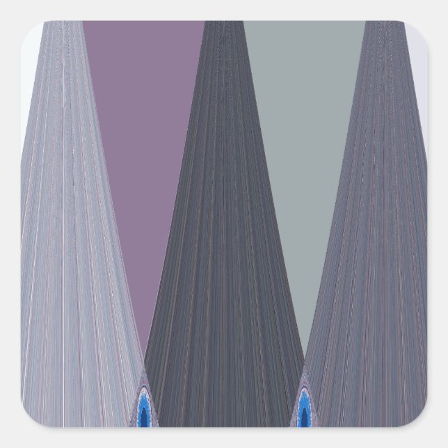 Sticker Carré Belle impression Extraordinaire Chevron Design Art (Devant)