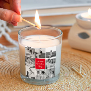 Sticker Carré Belle photo Collage Couple et Joyeuse Saint Valent