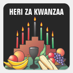 Sticker Carré Bénédiction de Kwanzaa