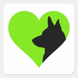 Sticker Carré Berger allemand