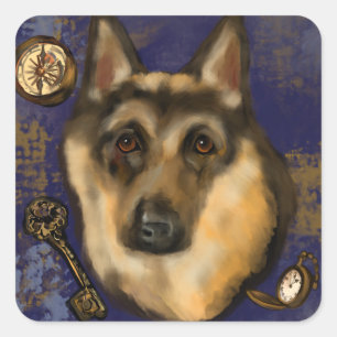 STICKER CARRÉ BERGER ALLEMAND