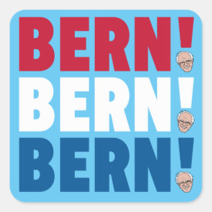 Sticker Carré Berne Berne Bern Bernie Sanders