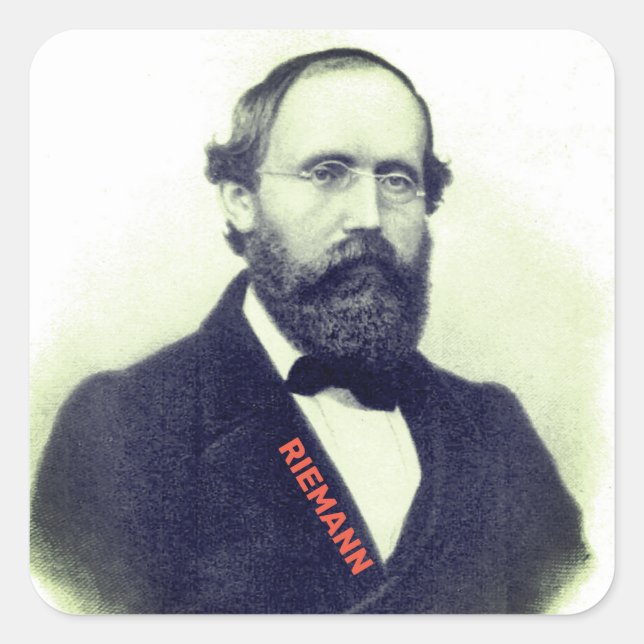 Sticker Carré Bernhard Riemann (Devant)