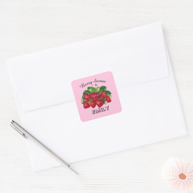 Sticker Carré Berry-licous (Enveloppe)
