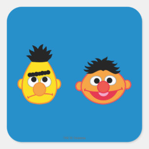Sticker Carré Bert & Ernie Emojis