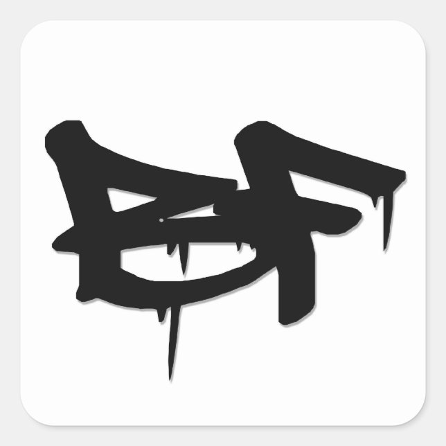Sticker Carré bf (Devant)