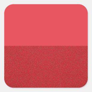 Sticker Carré bicolore rouge tomate - personnalisa