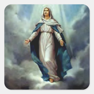 Sticker Carré Bienheureuse Vierge Marie - Mère de Dieu