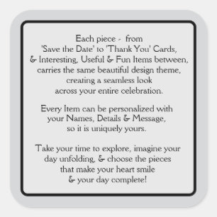 Sticker Carré Bienvenue 2e partie