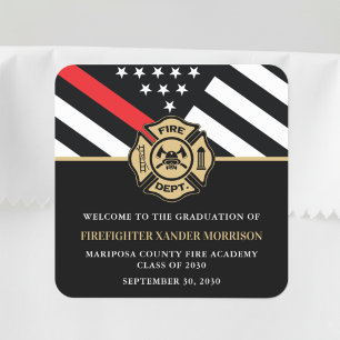 Sticker Carré Bienvenue à la fête d'obtention du diplôme de l'Éc
