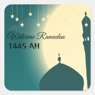 Sticker Carré Bienvenue Ramadan