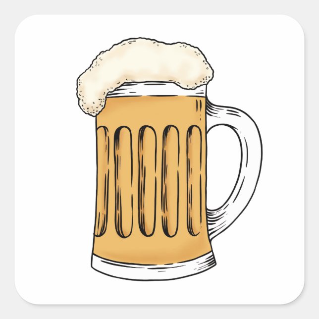 STICKER CARRÉ BIÈRE (Devant)