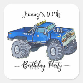 Sticker Carré Big pickup truck