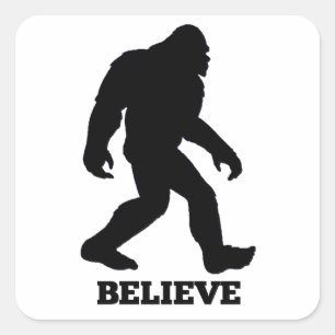 Sticker Carré Bigfoot CROIRE Sasquatatch