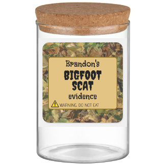 Sticker Carré Bigfoot Scat Preuve Jar