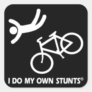 Sticker Carré Bike Mes Propres Pieds