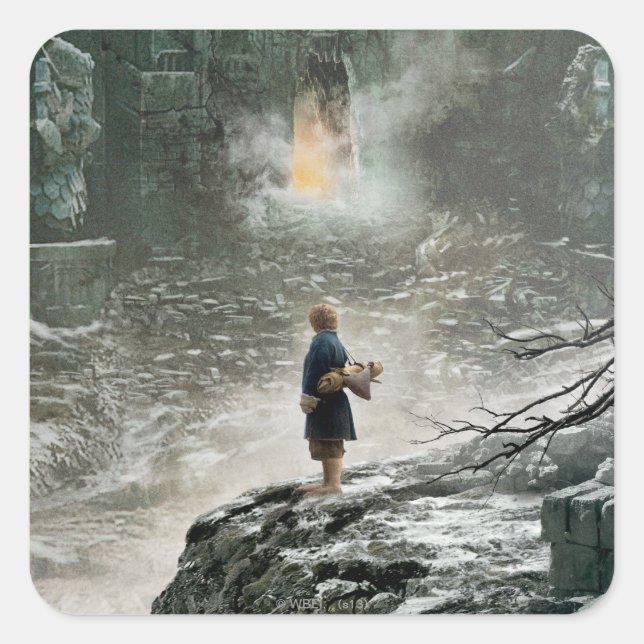 Sticker Carré BILBO BAGGINS™ à Erebor (Devant)