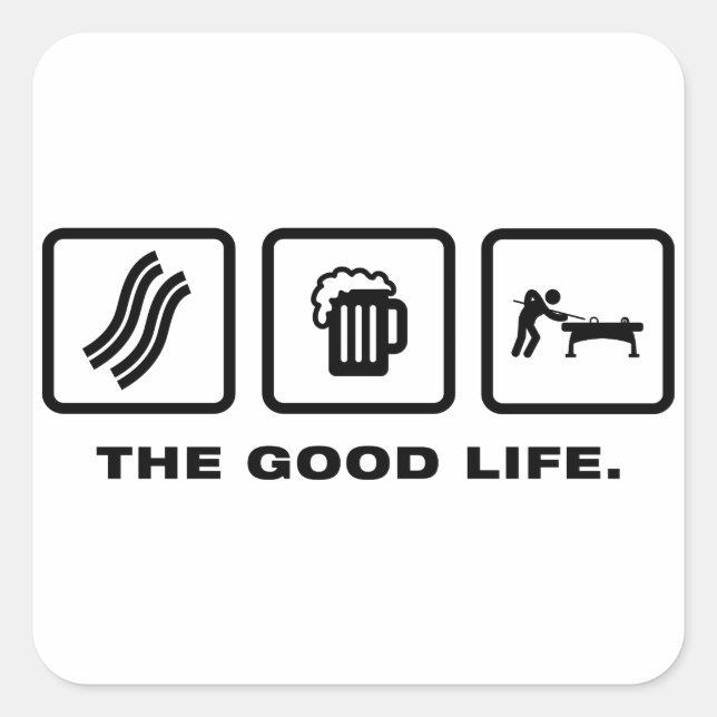 Sticker Carré Billard / piscine (Devant)