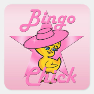 Sticker Carré Bingo Chick #8