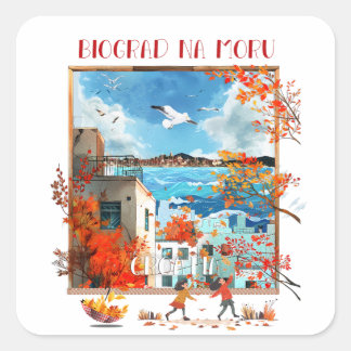 Sticker Carré Biograd na moru 2